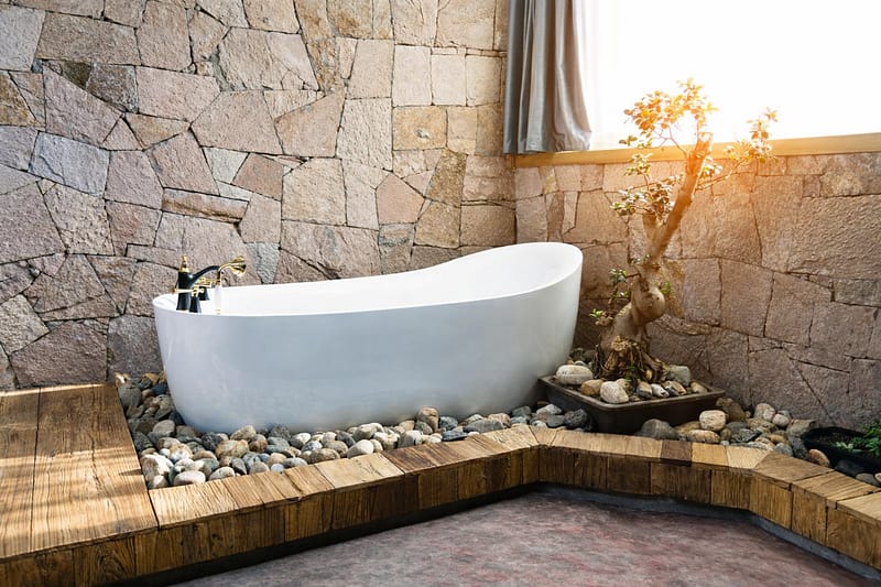 Stone for Bathroom Walls & Interiors